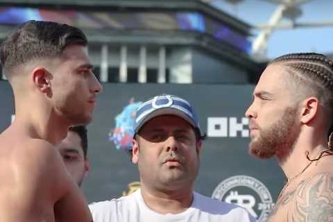 Watch Tommy Fury’s intense face off with Paul Bamba as American accuses rival of being ‘7lb OVERWEIGHT’ ahead of fight