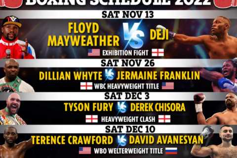 Boxing schedule 2022: Results, upcoming fights including Fury vs Chisora, Dillian Whyte fight, Manny Pacquiao RETURN