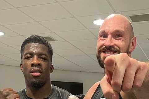 Tyson Fury’s sparring partner David Adeleye is so used to being in Gypsy King’s camp he’s been insured on champ’s CAR