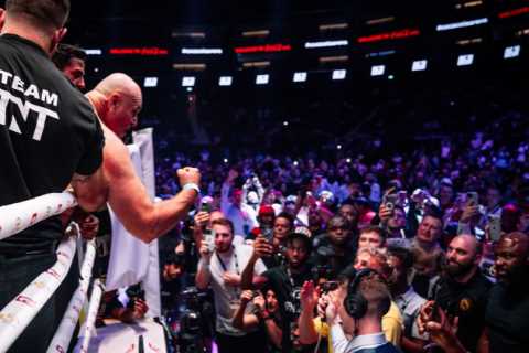 Tommy Fury’s dad taking off his shirt and calling out Jake Paul was a circus but I’m not knocking it, says Eddie Hearn