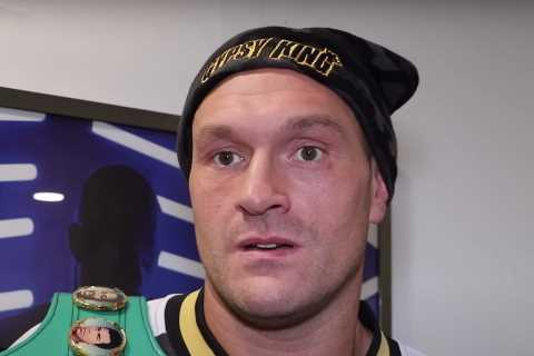 Tyson Fury promises to ‘slap Oleksandr Usyk in the mouth’ in brutal X-rated attack after Ukrainian’s ‘drunk’ jibe