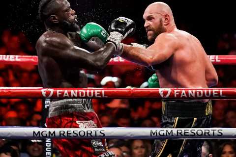 Tyson Fury offers £1MILLION bet Deontay Wilder knocks out Anthony Joshua and says Brit doesn’t have ‘minerals’ for fight