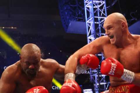 Tyson Fury STOPS Derek Chisora in tenth round to set up mouth-watering Oleksandr Usyk world title unification fight