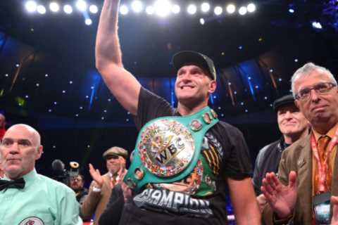 Tyson Fury reveals Usyk fight will be DELAYED until he has had surgery on right elbow as Gypsy King opens up on injury