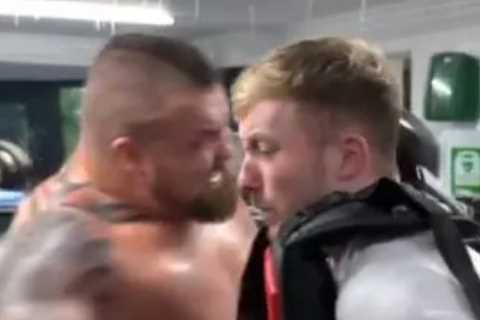 Eddie Hall floored YouTube star Nile Wilson after he volunteers to take punch from former World’s Strongest Man