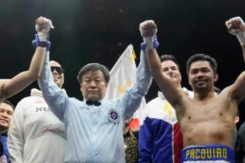 Manny Pacquiao leaves door open to pro boxing return after farcical exhibition with YouTuber DK Yoo in half-empty arena
