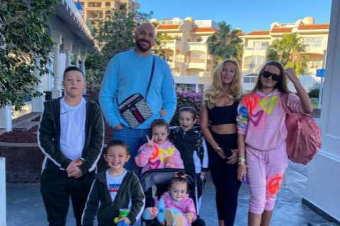 Tyson Fury and Paris enjoy family holiday with whole family as Brit star prepares for ring return against Usyk