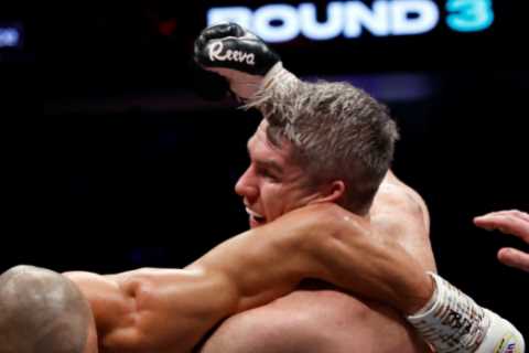 Chris Eubank Jr ‘considering appeal to boxing board’ after appearing to be caught by Liam Smith’s elbow during brutal KO