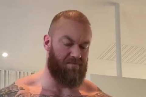 Game of Thrones star turned boxer Hafthor Bjornsson looks unrecognisable without trademark beard