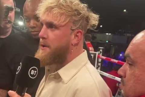 ‘We settle it in Saudi’ – Watch Derek Chisora’s amazing ringside video of Jake Paul’s heated face-off with Tommy Fury