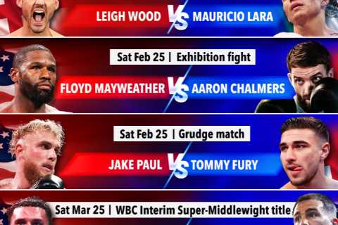 Boxing schedule 2023: Results, upcoming fights and dates – including Jake Paul vs Tommy Fury & Floyd Mayweather RETURN