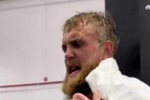 Watch Jake Paul’s legs shake during brutal training exercise as he bulks up for Tommy Fury fight