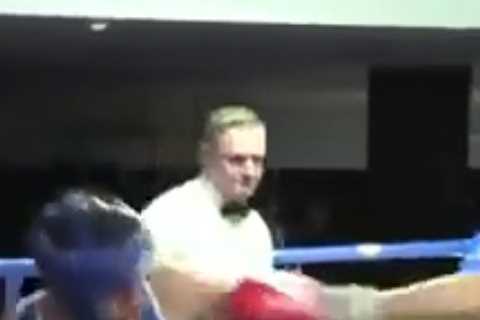 Watch Tommy Fury in one of his first bouts as an amateur in leaked video ahead of Jake Paul fight