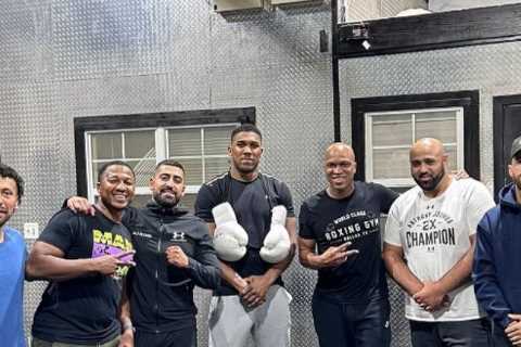 Anthony Joshua ‘looks amazing’ under new trainer Derrick James as details of his camp for Jermaine Franklin are revealed