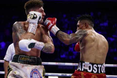 Leigh Wood’s dreams of all-Brit world title clash vs Warrington in tatters after he’s brutally KO’d by Mauricio Lara