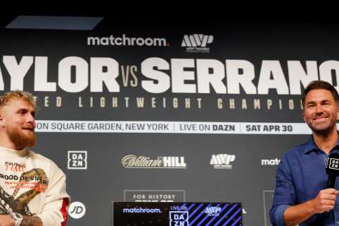 Eddie Hearn called Jake Paul ‘average’ while rating YouTuber as a boxer – but insisted it was a ‘compliment’