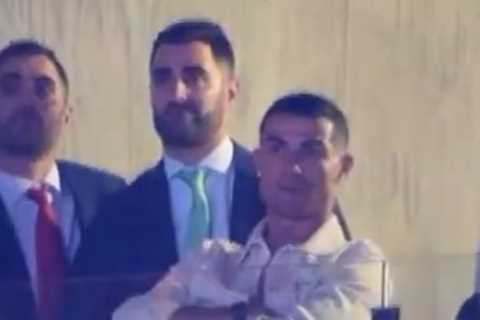 Fans all say same thing as Cristiano Ronaldo’s reaction to Jake Paul’s defeat to Tommy Fury is caught in new footage