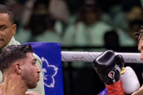 Jake Paul was asked HUMILIATING question by ref during points defeat to bitter rival and ex-love Island star Tommy Fury