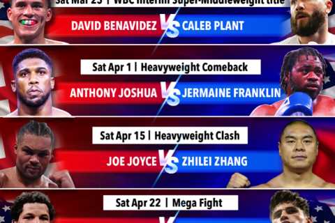 Boxing schedule 2023: Results, upcoming fight dates – including Anthony Joshua vs Jermaine Franklin, Davis vs Garcia