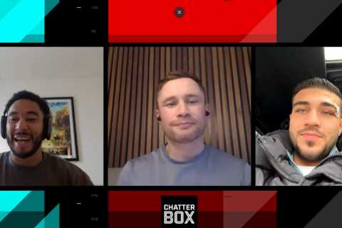 Watch Tommy Fury’s awkward exchange with Carl Frampton after retired boxing champ picked Jake Paul to beat Love Islander