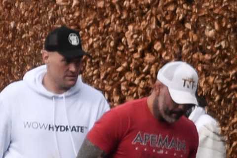 Tyson Fury seen for first time since Oleksandr Usyk fight collapse as Brit heavyweight champ continues training camp