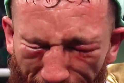 Heartbroken boxer Cody Crowley weeps and dedicates win to father who took his own life in emotional post-fight interview