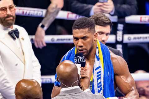 Anthony Joshua calls out Tyson Fury for summer showdown after 02 crowd demands and says facing Brit would be an ‘honour’
