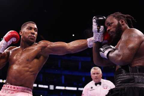 Anthony Joshua told to swerve Tyson Fury and take ‘two more warm-up fights’ by Eddie Hearn’s dad over KO fear