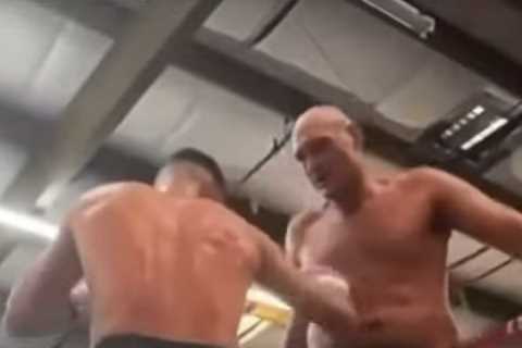 Watch Tyson Fury absorb Josh Taylor’s ferocious body shots in new leaked footage as talks with Oleksandr Usyk rumble on