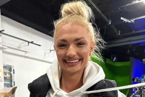 Elle Brooke’s rival Ola Danielka wears X-rated hoodie mocking OnlyFans star’s porn history at explosive face-off