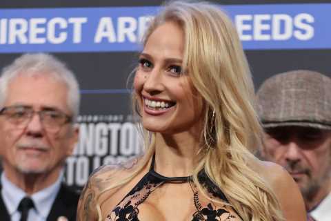 Ebanie Bridges vows to ‘break the internet’ at weigh-in for fight with fellow OnlyFans star Avril Mathie