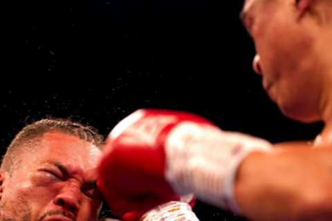 Anthony Joshua’s promoter Eddie Hearn takes swipe at Joe Joyce following shock TKO loss to Zhilei Zhang