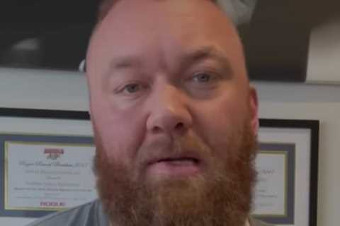 Game of Thrones star Hafthor Bjornsson reveals embarrassing issue he’s suffering with after horrific pec tear injury