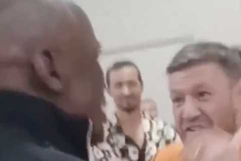 Conor McGregor bumps into Floyd Mayweather’s dad and would ‘love to do work’ with him despite rivalry with boxing legend