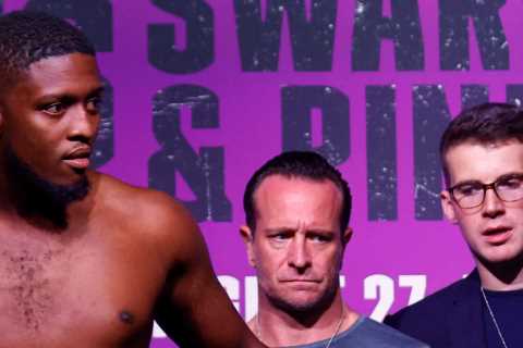 Rapper-turned boxer Swarmz shows off insane body transformation after shedding two stone for fight against Deji