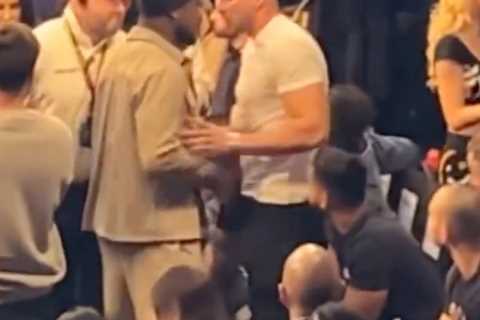 New footage shows moment ‘coward’ Tommy Fury’s brawl with fellow Love Islander Idris Virgo kicks off at KSI fight