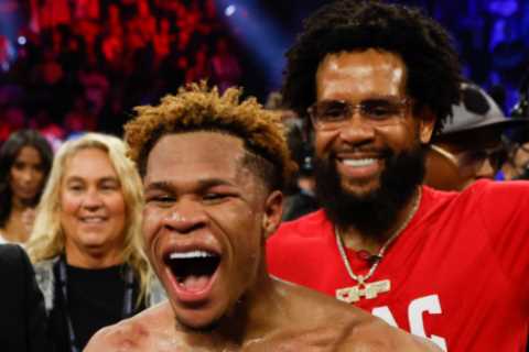 Devin Haney leaves Vasiliy Lomachenko in tears after razor thin win to retain undisputed titles… but is BOOED by crowd