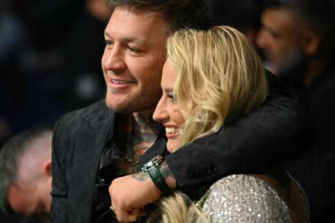 Ebanie Bridges jokes Conor McGregor ‘manhandled’ her after pair met at Katie Taylor’s defeat to Chantelle Cameron