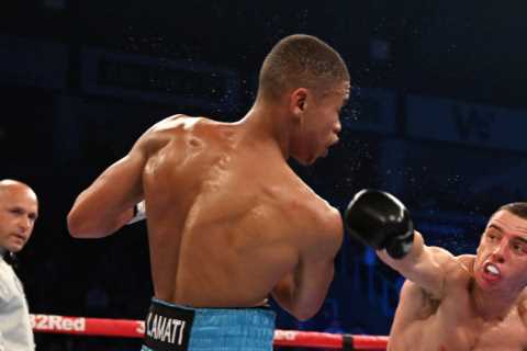 Boxer Ludumo Lamati collapses in ring and needs oxygen in terrifying scare after bout vs Nick Ball