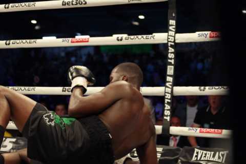 Lawrence Okolie suffers THREE knockdowns and TWO point deductions as hometown hero Chris Billam-Smith wins world title