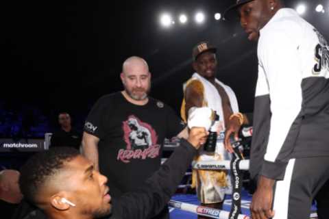 Anthony Joshua branded a ‘b***h’ by Dillian Whyte over shocking X-rated rant as Brit rival calls for rematch