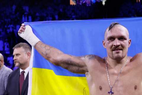 Fans stunned by Olekansdr Usyk’s body transformation since Anthony Joshua fight as he trains in gym