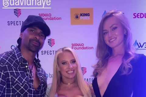 David Haye’s girlfriend Sian Osborne joins no bra club as they pose with boxing beauty Ebanie Bridges on red carpet