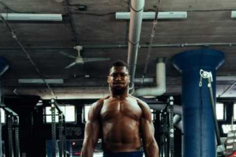 Anthony Joshua shows off hulking body in the gym as he bulks up ahead of proposed Dillian Whyte rematch