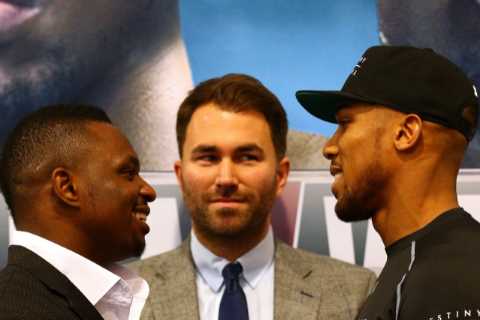 Anthony Joshua’s promoter Eddie Hearn forced to defend PPV price for Dillian Whyte rematch after fan outrage
