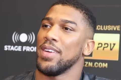 Anthony Joshua reveals details of unreleased Sky Sports footage and says ‘I got battered, I hope they won’t show that’
