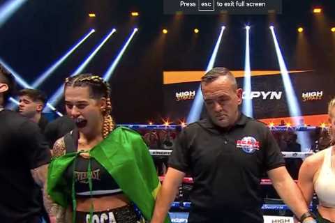 Elle Brooke left battered and bruised after brutal loss at Kingpyn and OnlyFans rival Astrid Wett finds it hilarious