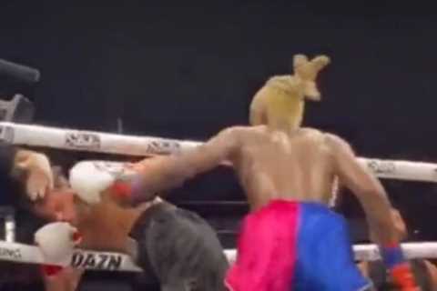 Boxing fans convinced cameraman SLAPPED fighter as he was being knocked out at Misfits as they fume ‘fire this fool’