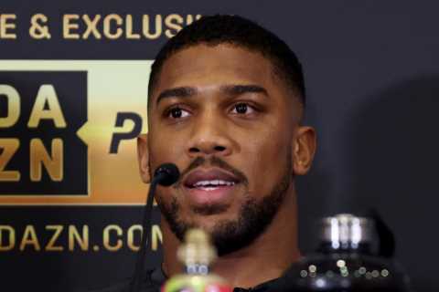 Anthony Joshua reveals one punch that ‘shook him down to his boots’ as he prepares for Dillian Whyte rematch