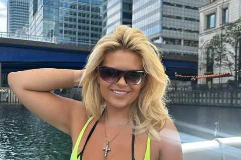Busty ring girl Apollonia Llewellyn stuns in see-through top for boat BBQ as fans call her ’unreal’